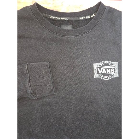 Vans Mens Original Off The Wall X-Large Black Sweatshirt - Picture 4 of 8